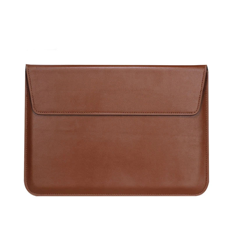 Pochette ordinateur cuir homme avec finition grainée