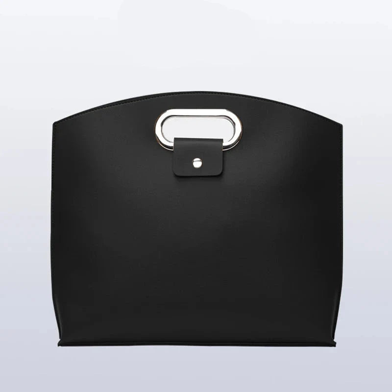Sac ordinateur femme 13-16 pouces cuir PU noir – vue 1